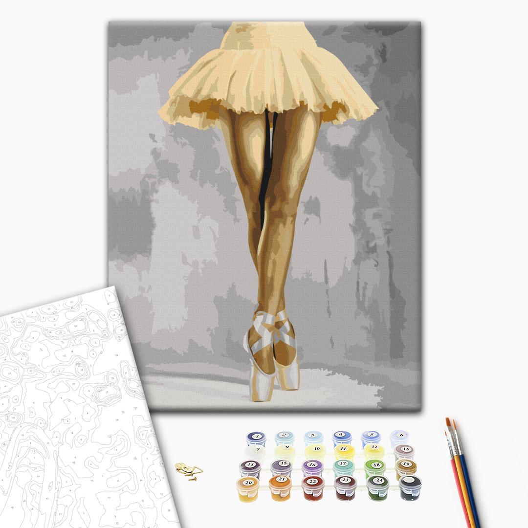 Yellow Ballerina Dance Paint by Numbers Kit