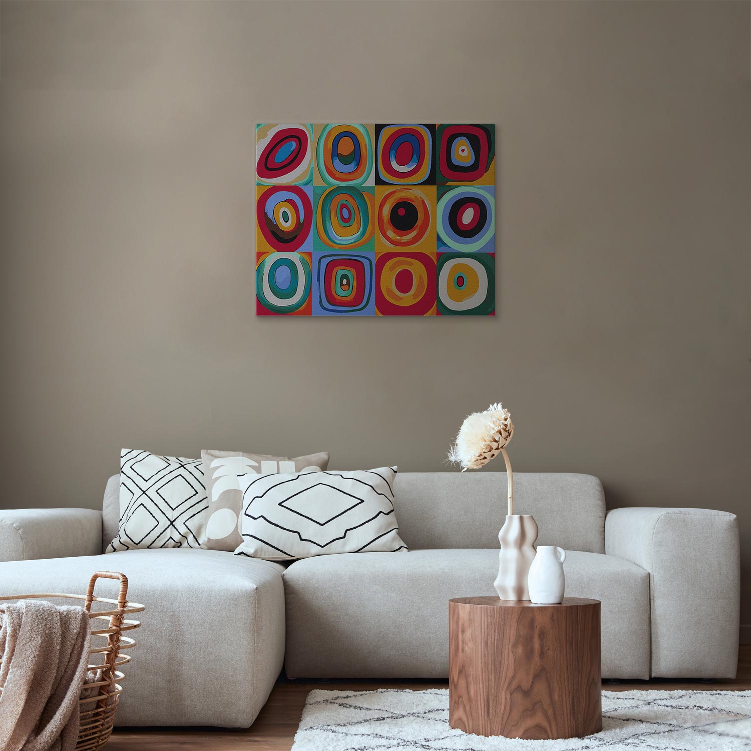 Colourful Abstract Rings Paint by Numbers Kit