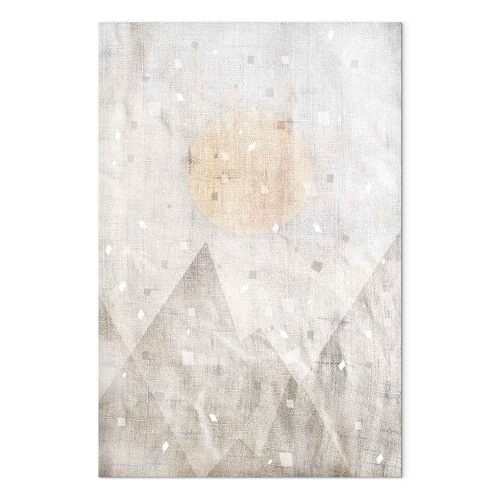 May Snow Abstract Winter Texture Canvas Print