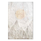 May Snow Abstract Winter Texture Canvas Print