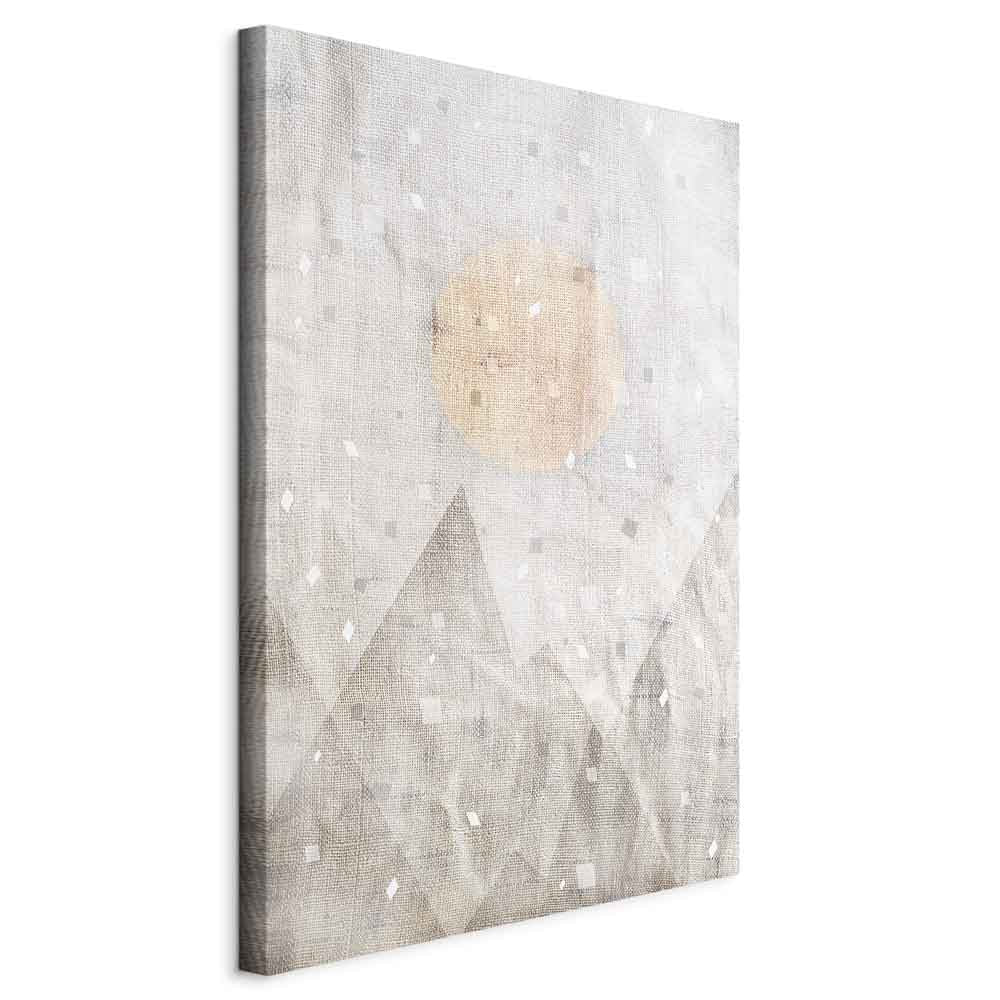 May Snow Abstract Winter Texture Canvas Print