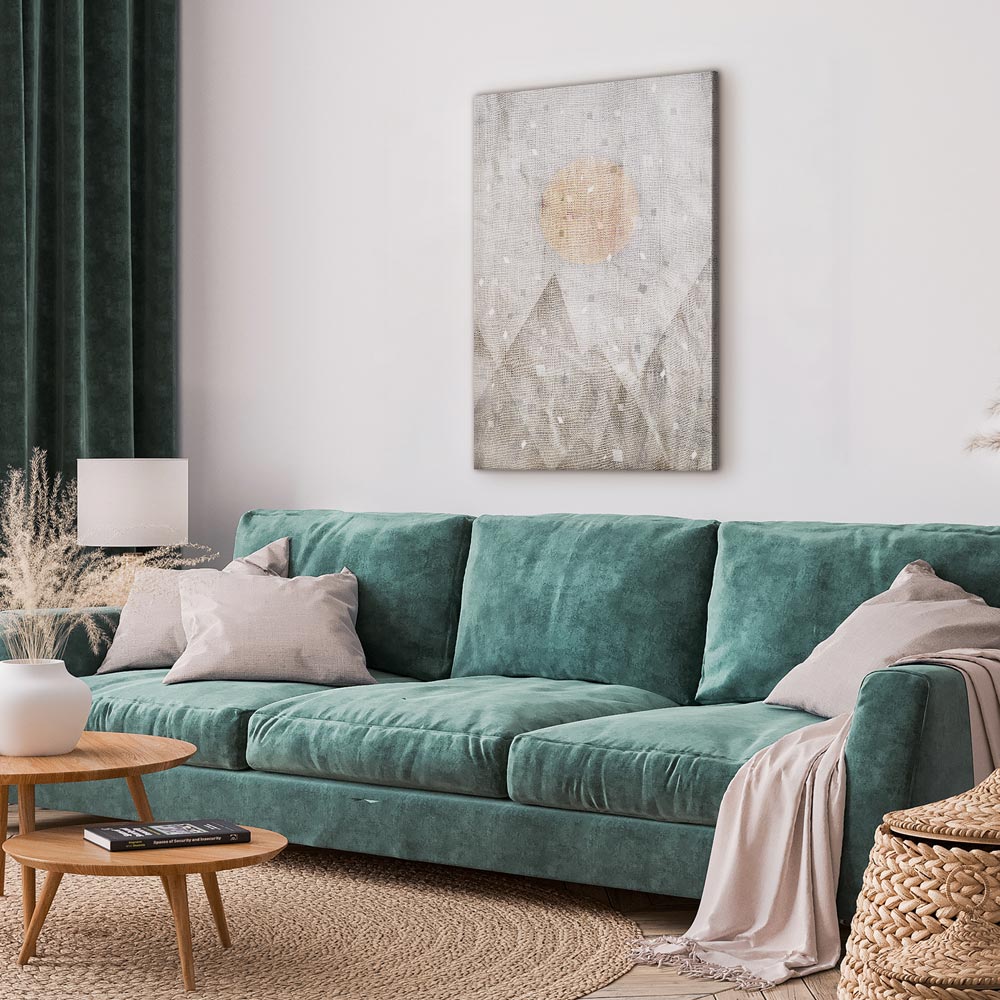 May Snow Abstract Winter Texture Canvas Print