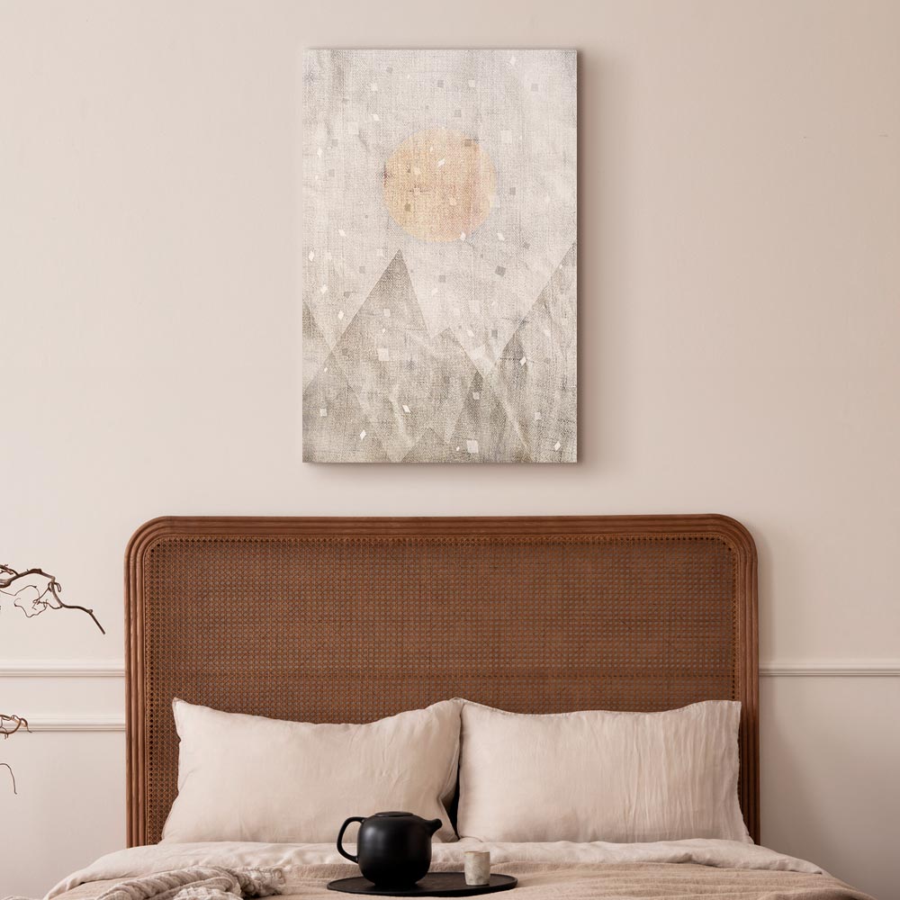 May Snow Abstract Winter Texture Canvas Print