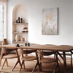 May Snow Abstract Winter Texture Canvas Print