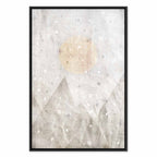 May Snow Abstract Winter Texture Canvas Print