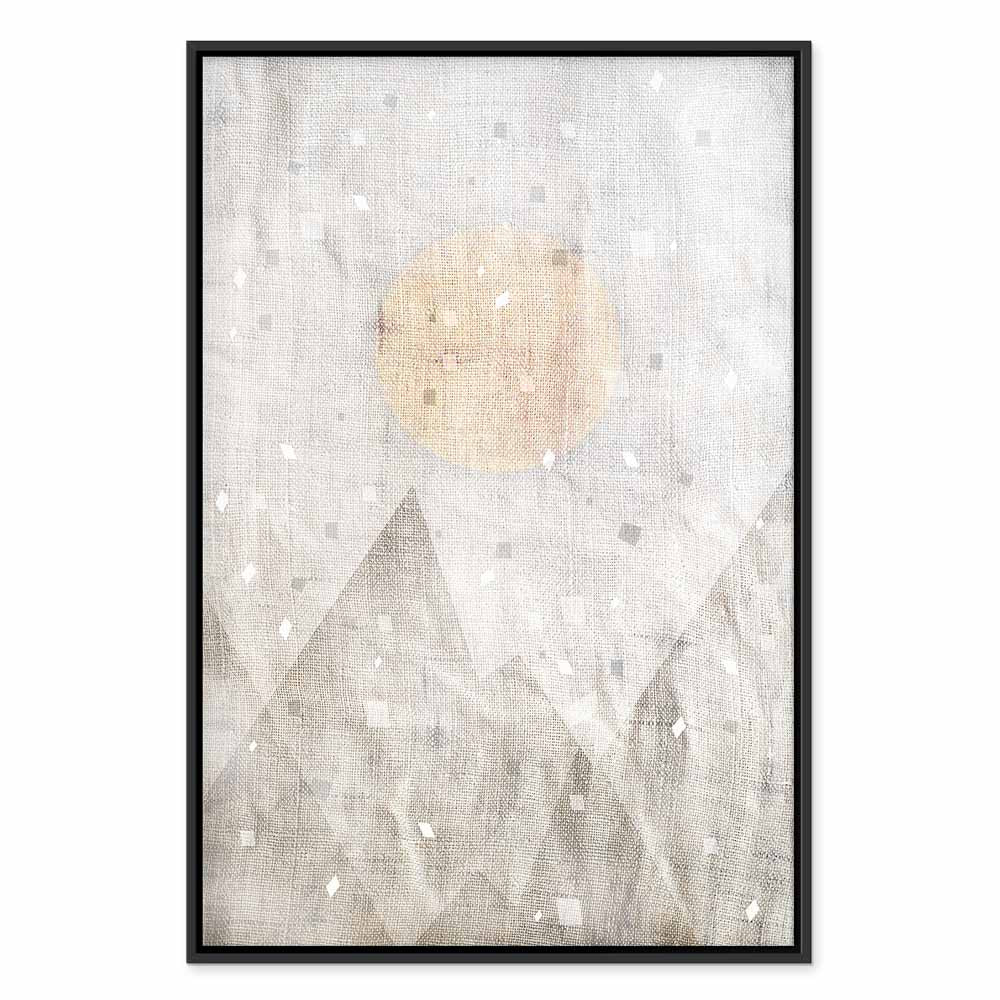 May Snow Abstract Winter Texture Canvas Print