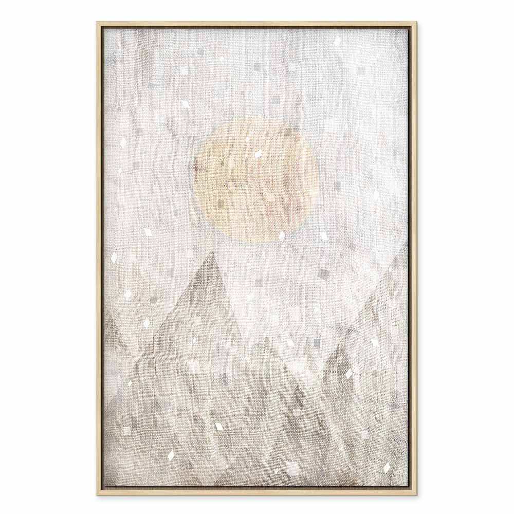 May Snow Abstract Winter Texture Canvas Print
