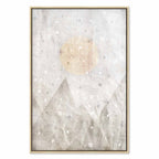 May Snow Abstract Winter Texture Canvas Print