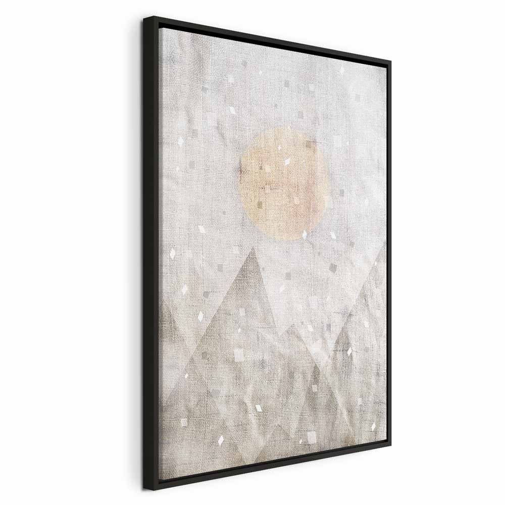 May Snow Abstract Winter Texture Canvas Print