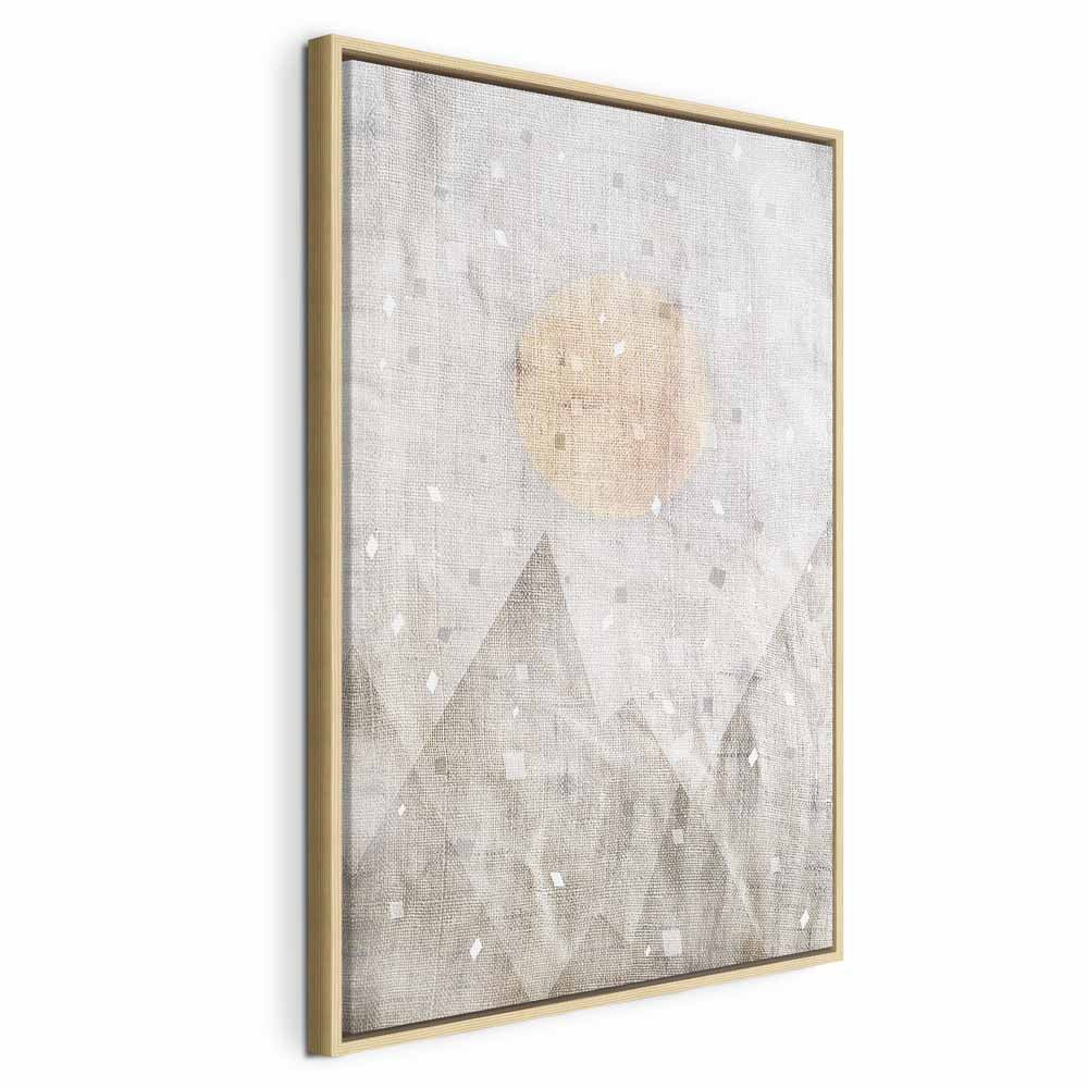 May Snow Abstract Winter Texture Canvas Print