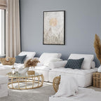 May Snow Abstract Winter Texture Canvas Print