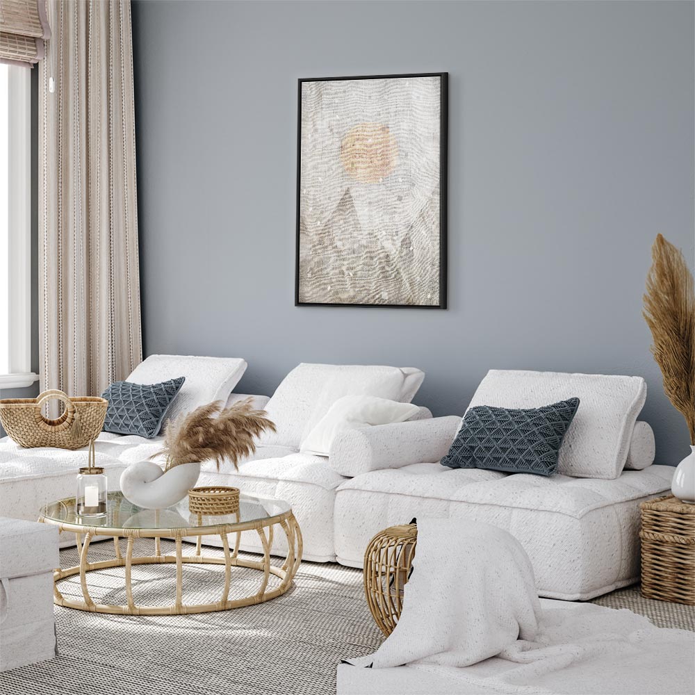 May Snow Abstract Winter Texture Canvas Print