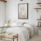 May Snow Abstract Winter Texture Canvas Print