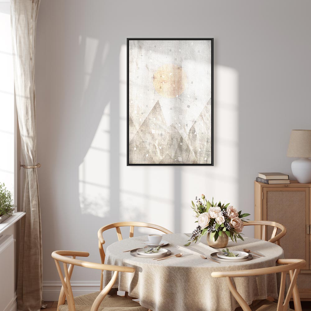 May Snow Abstract Winter Texture Canvas Print