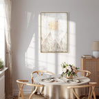 May Snow Abstract Winter Texture Canvas Print