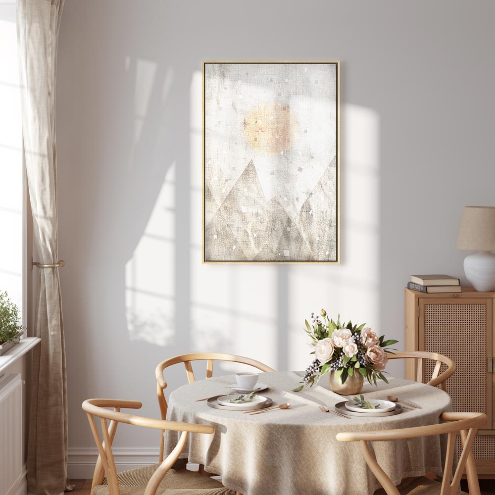 May Snow Abstract Winter Texture Canvas Print