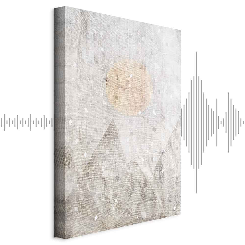 May Snow Abstract Winter Texture Canvas Print