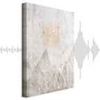 May Snow Abstract Winter Texture Canvas Print