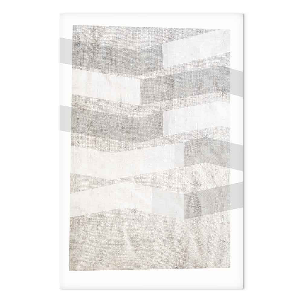 Abstract Chiaroscuro Grey Texture Canvas Print