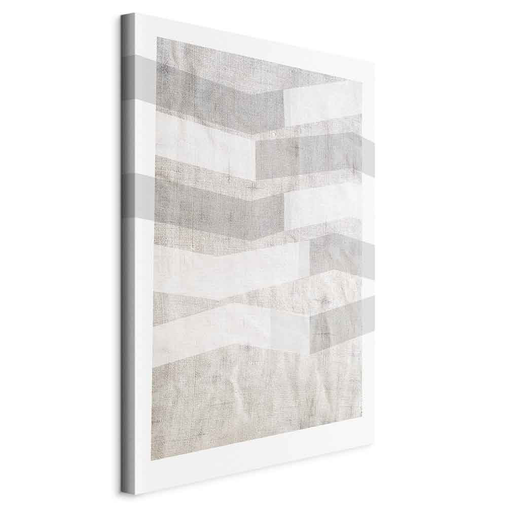 Abstract Chiaroscuro Grey Texture Canvas Print