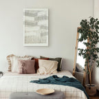 Abstract Chiaroscuro Grey Texture Canvas Print