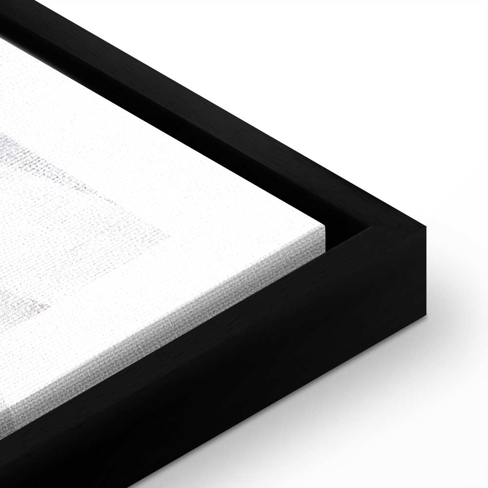 Abstract Chiaroscuro Grey Texture Canvas Print