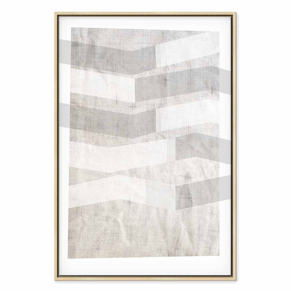 Abstract Chiaroscuro Grey Texture Canvas Print