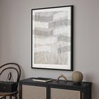 Abstract Chiaroscuro Grey Texture Canvas Print