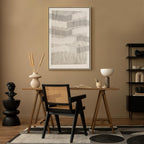 Abstract Chiaroscuro Grey Texture Canvas Print