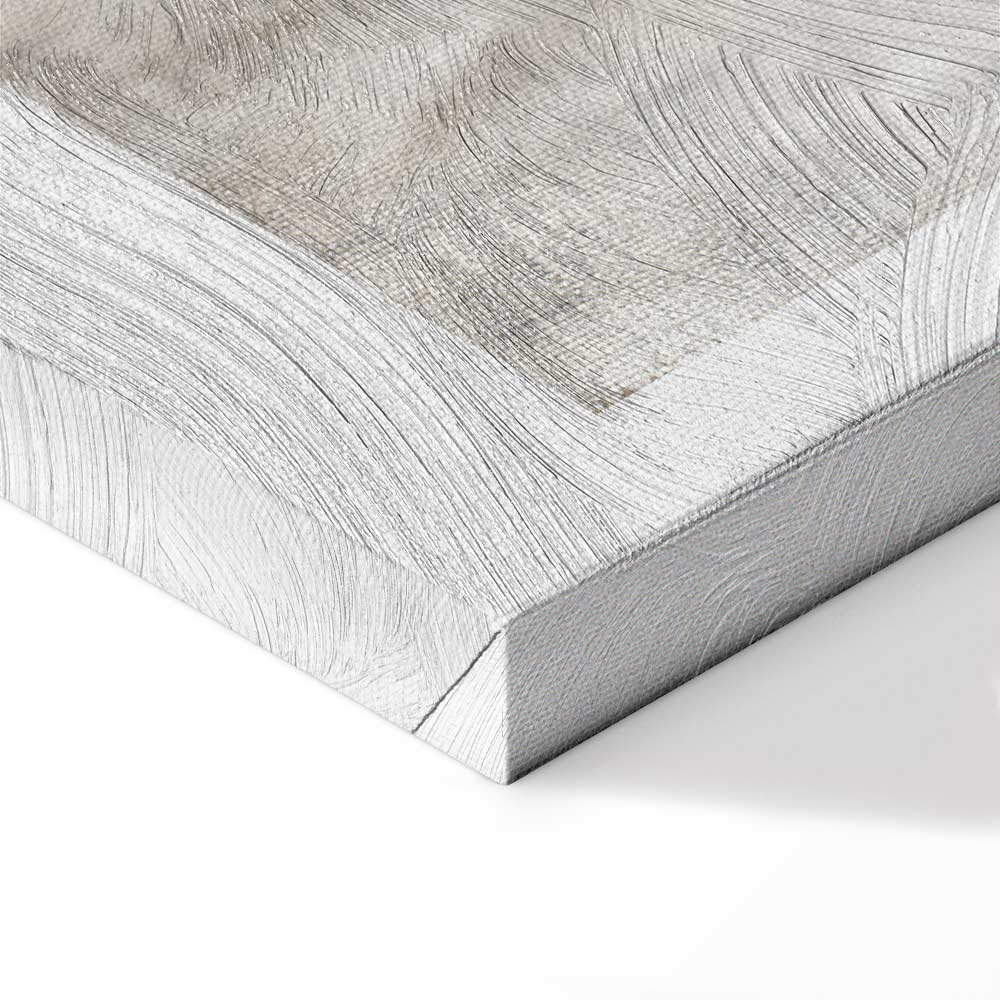 Abstract Chiaroscuro Grey Texture Canvas Print