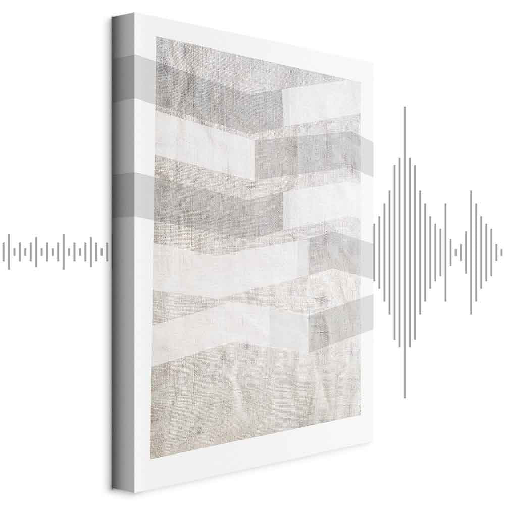 Abstract Chiaroscuro Grey Texture Canvas Print