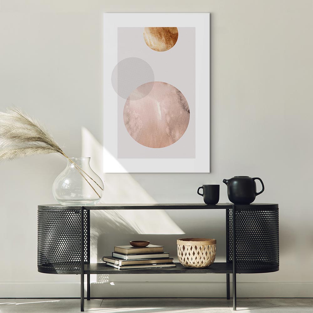 Abstract Geometric Modern Vertical Canvas Print