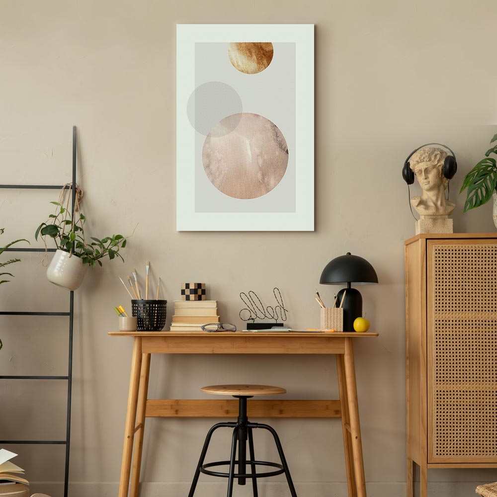 Abstract Geometric Modern Vertical Canvas Print