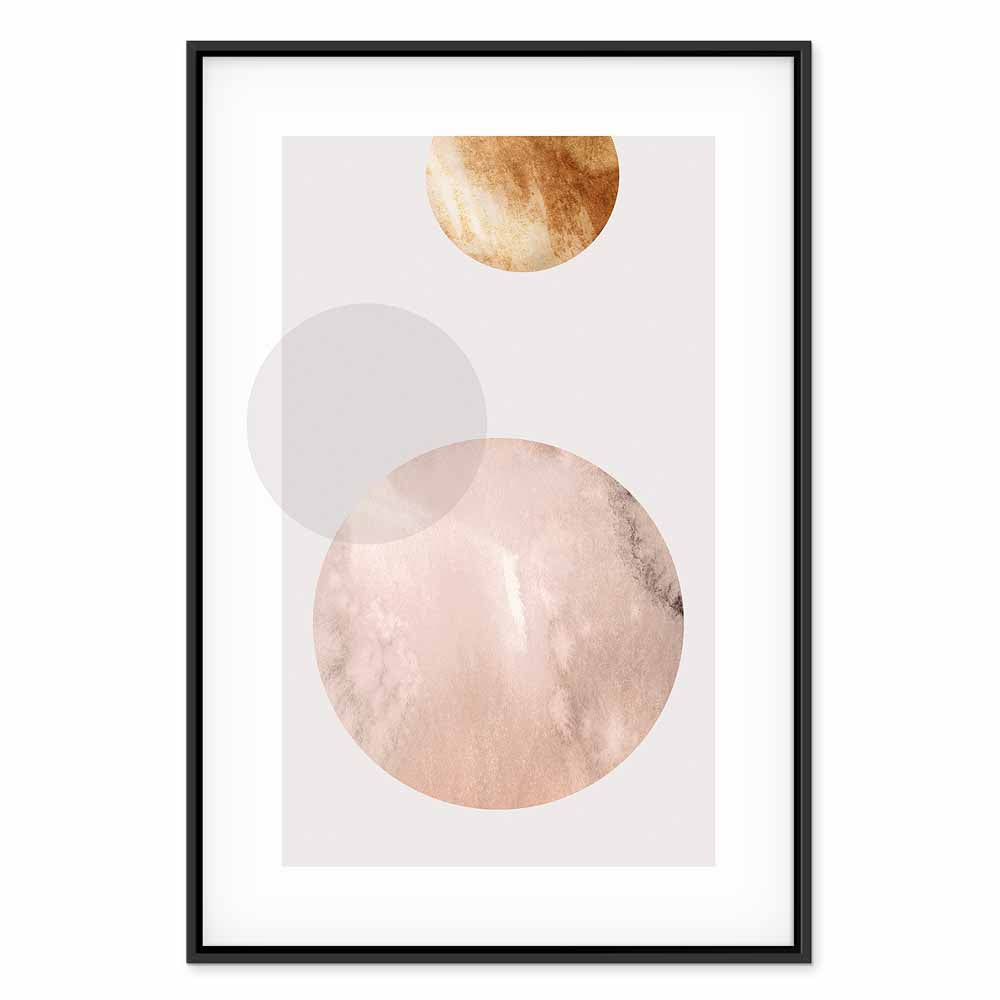 Abstract Geometric Modern Vertical Canvas Print