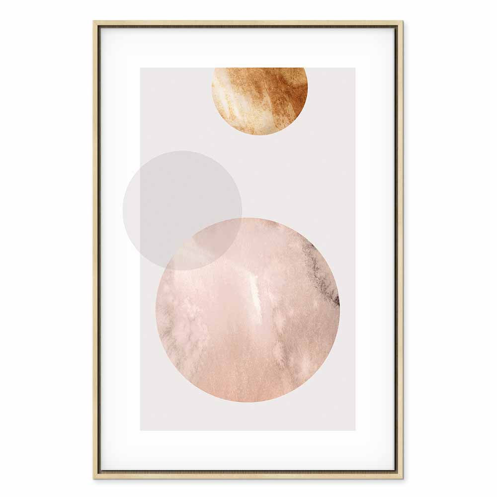 Abstract Geometric Modern Vertical Canvas Print