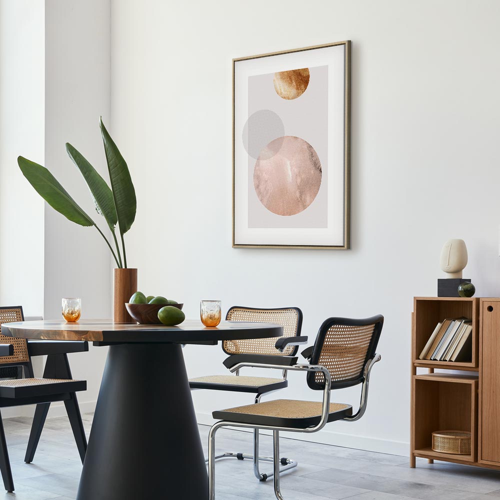 Abstract Geometric Modern Vertical Canvas Print