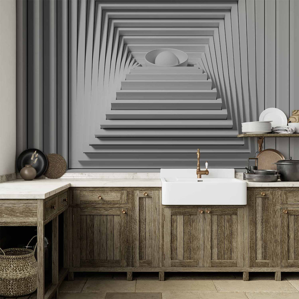 Wall Mural Quadrangle Depth 3D Wall Art