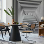 3D Geometric Quadrangle Depth Wall Mural