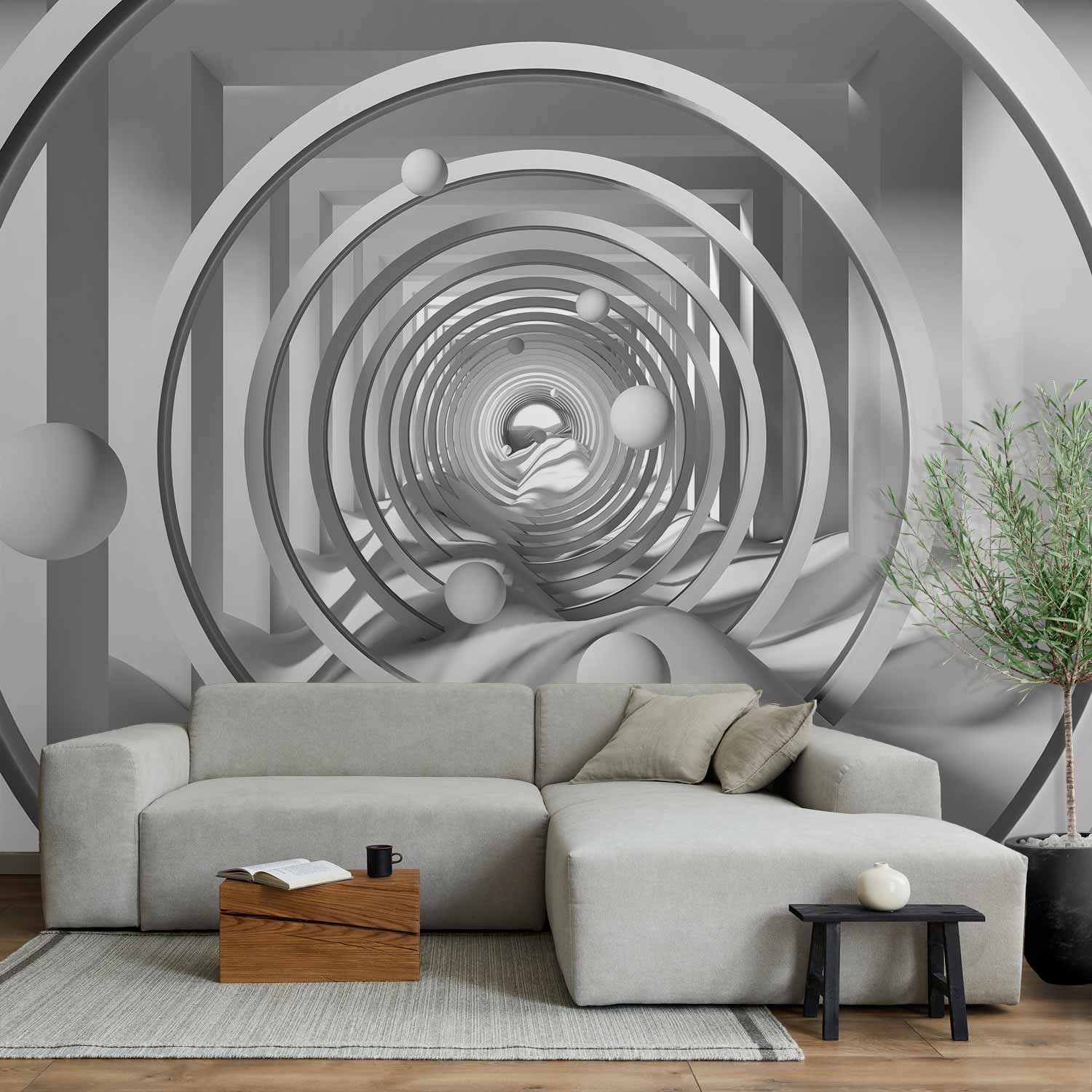 Wall Mural Geometric Depth