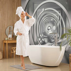 Geometric 3D Tunnel Depth Wall Mural