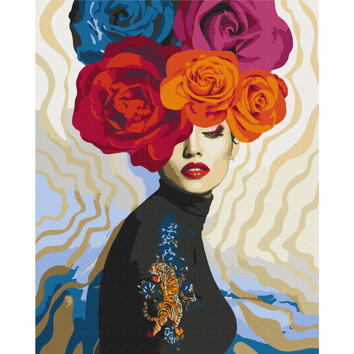 Tiger Portrait Paint by Numbers Kit