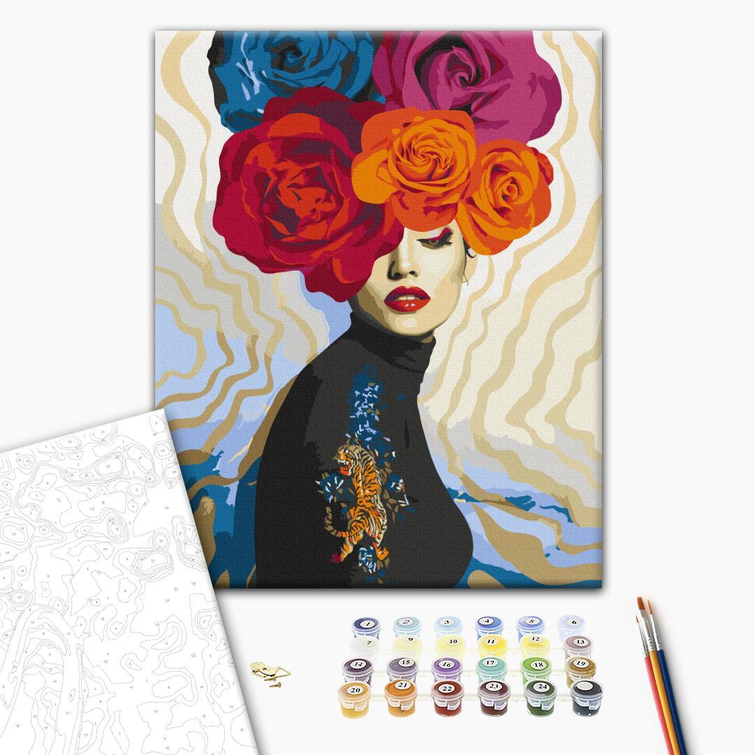 Tiger Portrait Paint by Numbers Kit