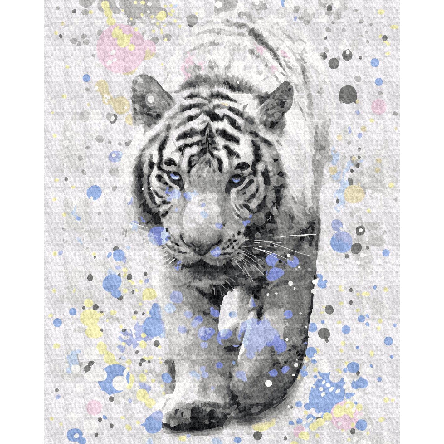 White Tiger Animals Paint by Numbers Kit
