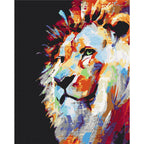 Colourful Lion Portrait Paint by Numbers Kit