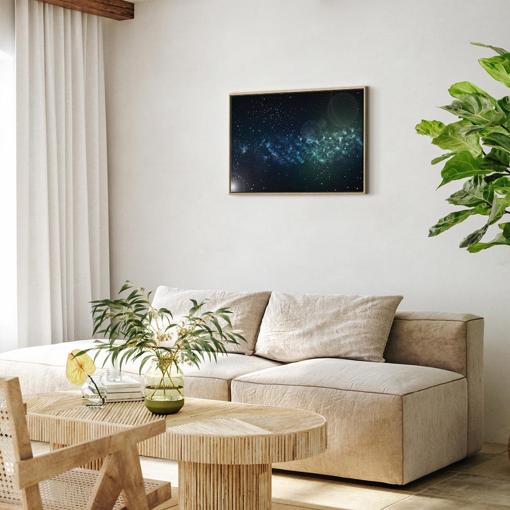 Starry Cosmos Space Canvas Print