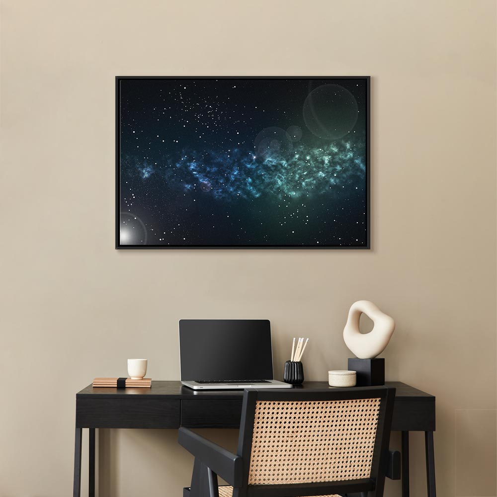 Starry Cosmos Space Canvas Print