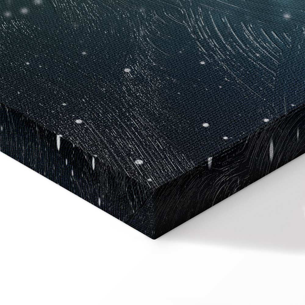 Starry Cosmos Space Canvas Print