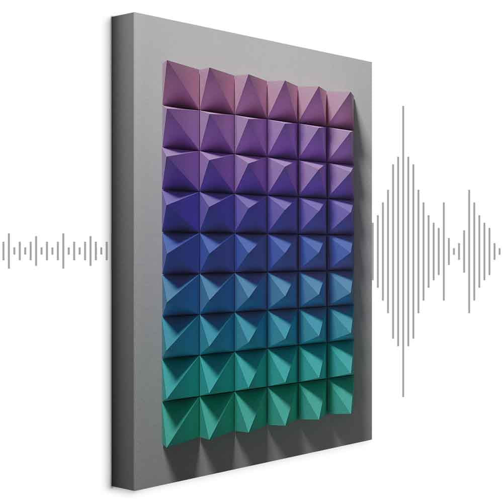 Abstract Geometric Multicolor Vertical Canvas Print