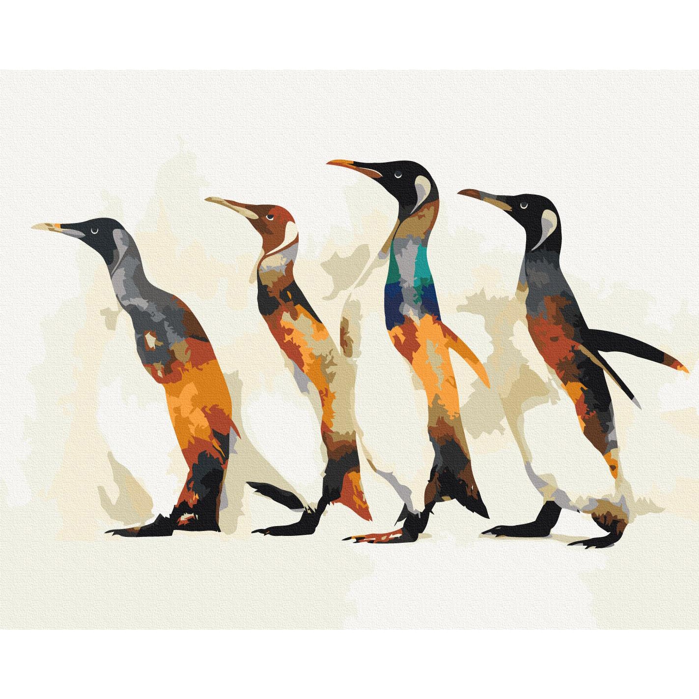 Penguin Family Nature Paint by Numbers Kit
