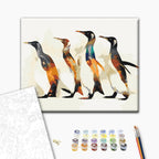 Penguin Family Nature Paint by Numbers Kit